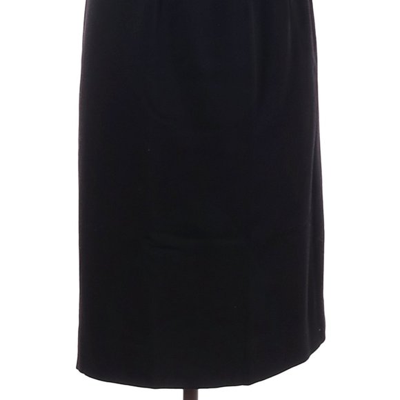 Lafayette 148 New York Wool Skirt Black Size 10 #397 - Picture 2 of 4